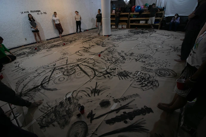 No-Mente, vista de instalación y registro fotográfico en Casa Verde, México (2022)